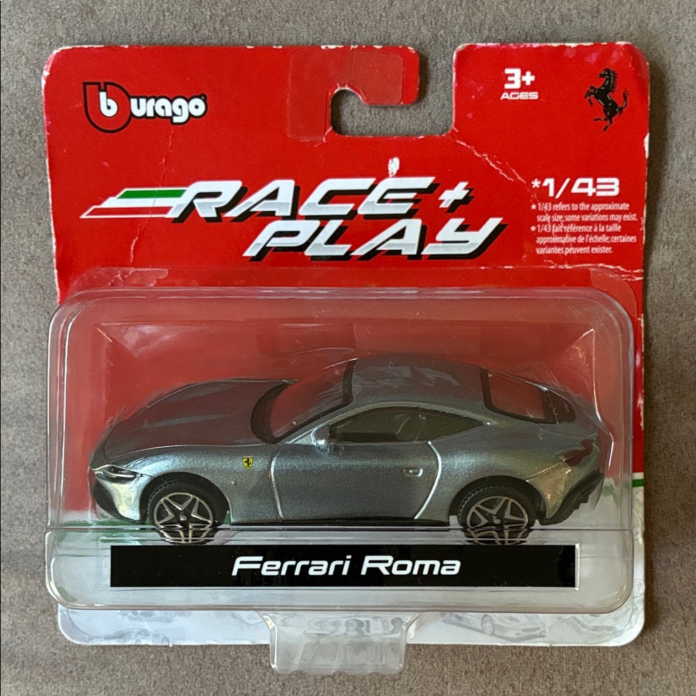 Burago Ferrari Roma Die-Cast Car - Silver